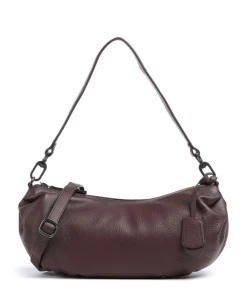 Philocalists Sparkle Beuteltasche genarbtes Leder bordeaux