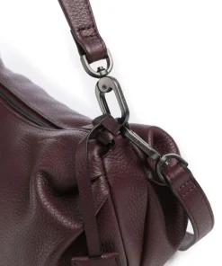 Philocalists Sparkle Beuteltasche genarbtes Leder bordeaux