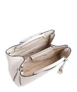 Phoebe Peony Debossed Handtasche Lederimitat elfenbein