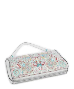 Phoenix Maioliche Pepita Schultertasche genarbtes Kalbsleder weiß