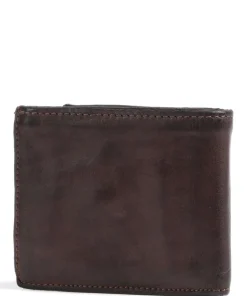 Piccola Pelletteria Geldbörse fein genarbtes Rindsleder dunkelbraun