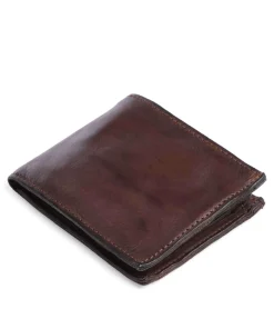 Piccola Pelletteria Geldbörse fein genarbtes Rindsleder dunkelbraun