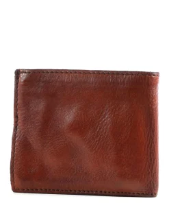 Piccola Pelletteria Geldbörse fein genarbtes Rindsleder cognac