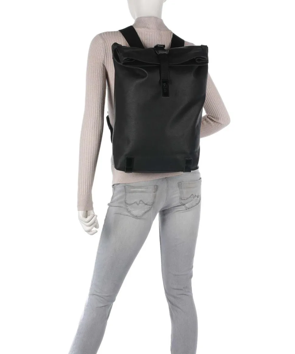 Pickwick Cotton Canvas Large Rolltop Rucksack 16″ Canvas schwarz