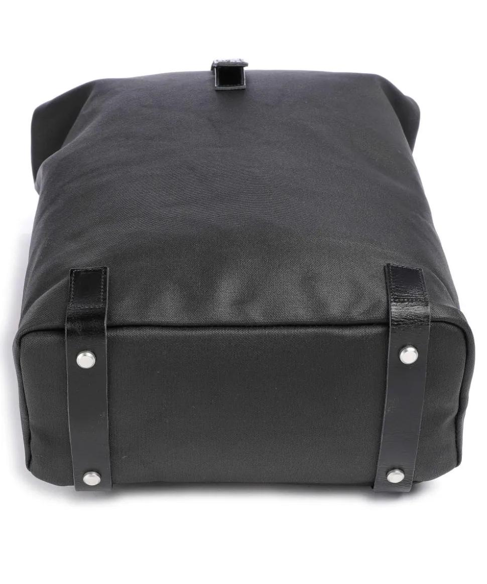 Pickwick Cotton Canvas Large Rolltop Rucksack 16″ Canvas schwarz
