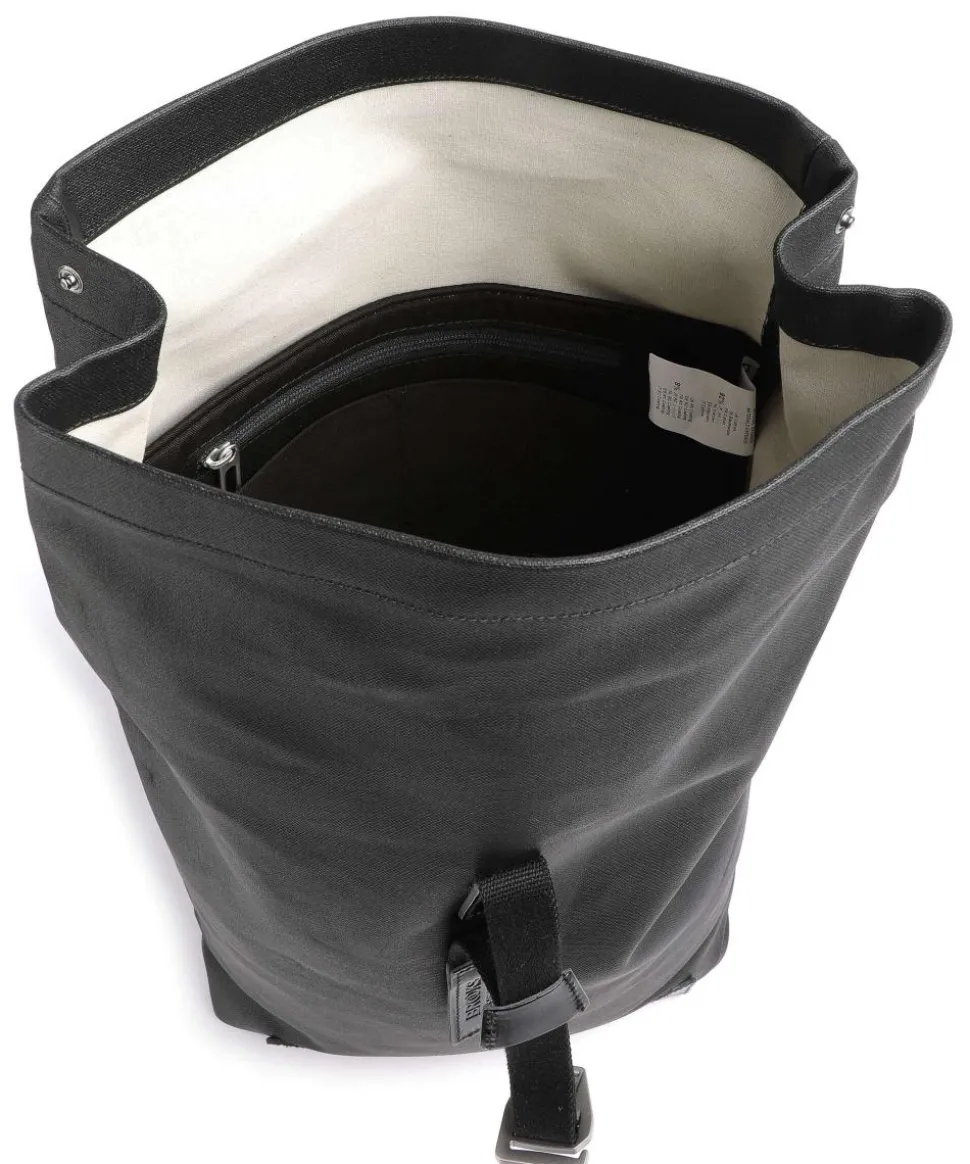 Pickwick Cotton Canvas Large Rolltop Rucksack 16″ Canvas schwarz