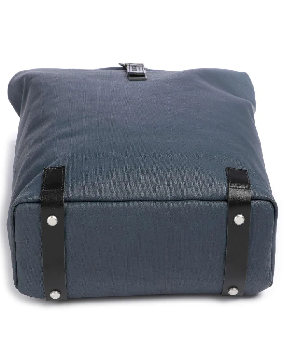 Pickwick Cotton Canvas Large Rolltop Rucksack 16″ Canvas blau