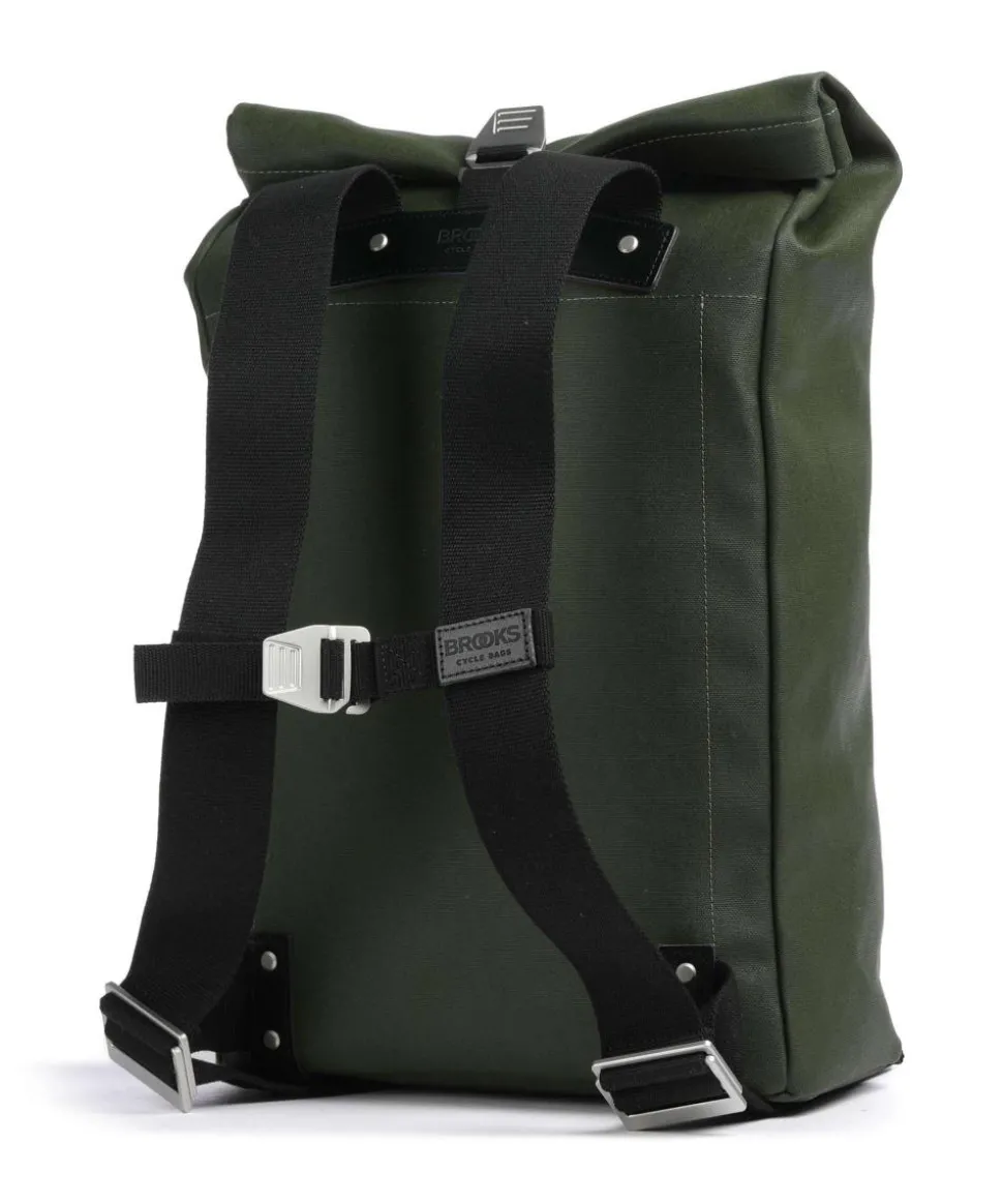 Pickwick Cotton Canvas Large Rolltop Rucksack 16″ Canvas olivgrün