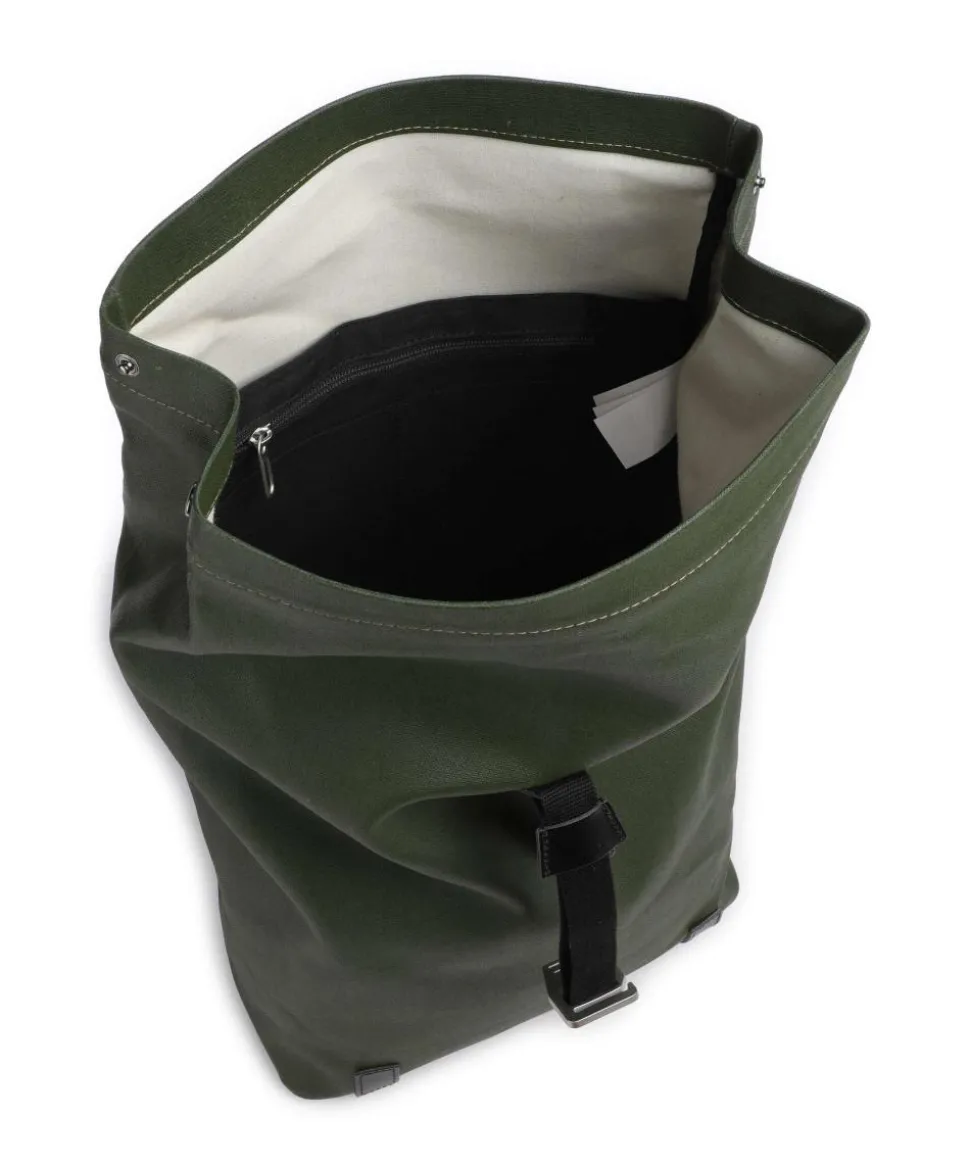 Pickwick Cotton Canvas Large Rolltop Rucksack 16″ Canvas olivgrün