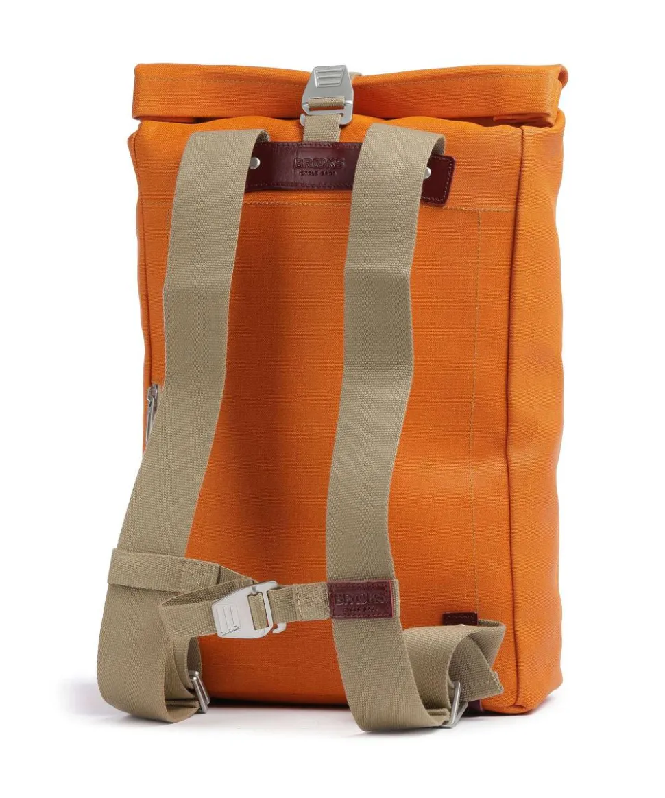 Pickwick Cotton Canvas Large Rolltop Rucksack 16″ Canvas orange