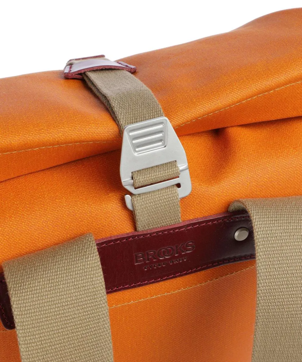 Pickwick Cotton Canvas Large Rolltop Rucksack 16″ Canvas orange