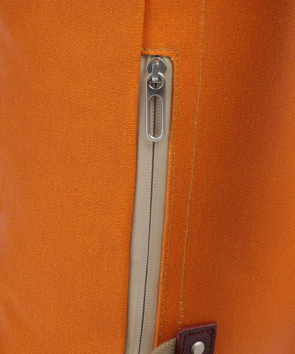 Pickwick Cotton Canvas Large Rolltop Rucksack 16″ Canvas orange