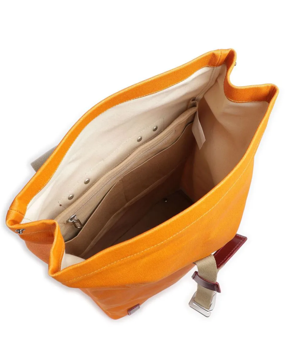 Pickwick Cotton Canvas Large Rolltop Rucksack 16″ Canvas orange