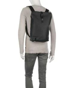 Pickwick Cotton Canvas Small Rolltop Rucksack 13″ Baumwolle schwarz