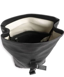 Pickwick Cotton Canvas Small Rolltop Rucksack 13″ Baumwolle schwarz