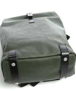 Pickwick Cotton Canvas Small Rolltop Rucksack 13″ Baumwolle olivgrün