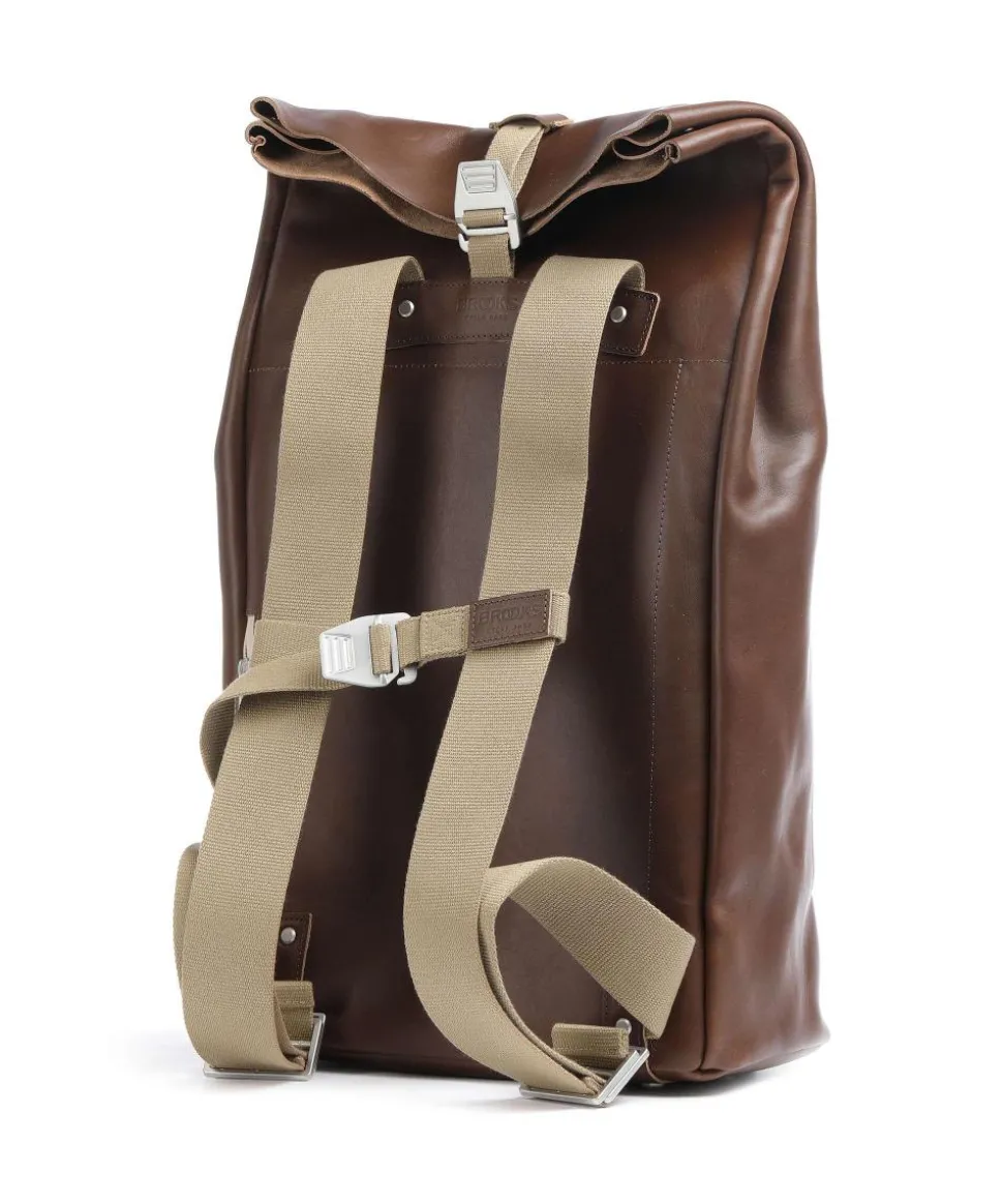Pickwick Leather Large Rolltop Rucksack 15″ Rindsleder dunkelbraun