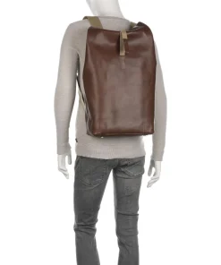 Pickwick Leather Large Rolltop Rucksack 15″ Rindsleder dunkelbraun