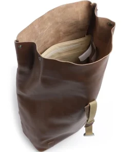 Pickwick Leather Large Rolltop Rucksack 15″ Rindsleder dunkelbraun