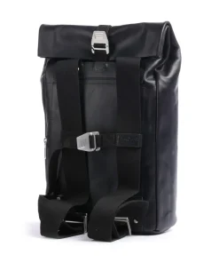 Pickwick Leather Small Rolltop Rucksack 13″ genarbtes Rindsleder schwarz