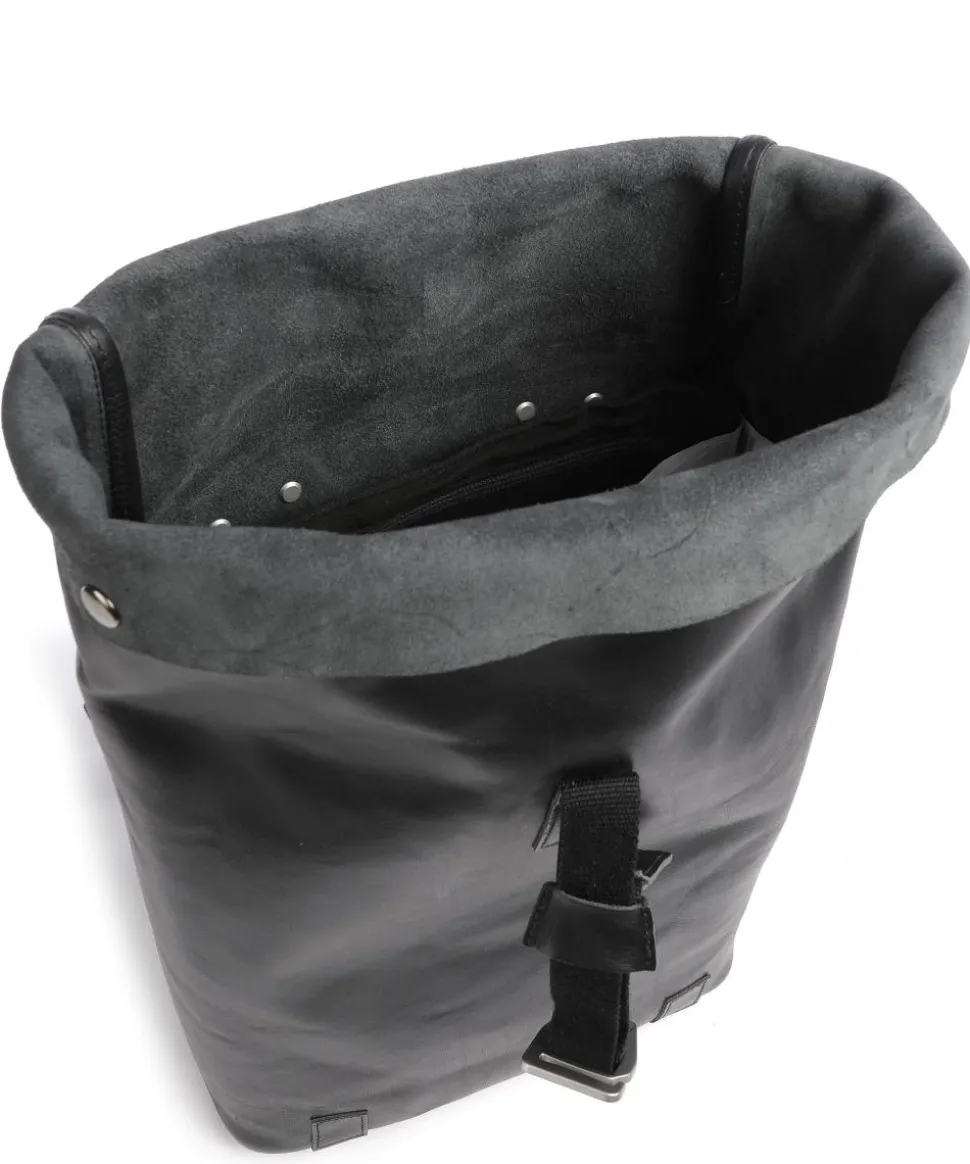 Pickwick Leather Small Rolltop Rucksack 13″ genarbtes Rindsleder schwarz