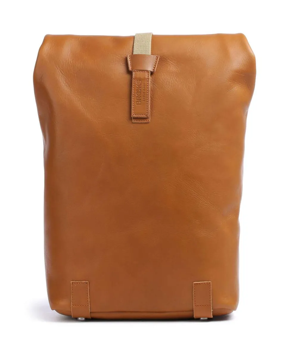 Pickwick Leather Small Rolltop Rucksack 13″ genarbtes Rindsleder cognac