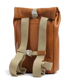 Pickwick Leather Small Rolltop Rucksack 13″ genarbtes Rindsleder cognac