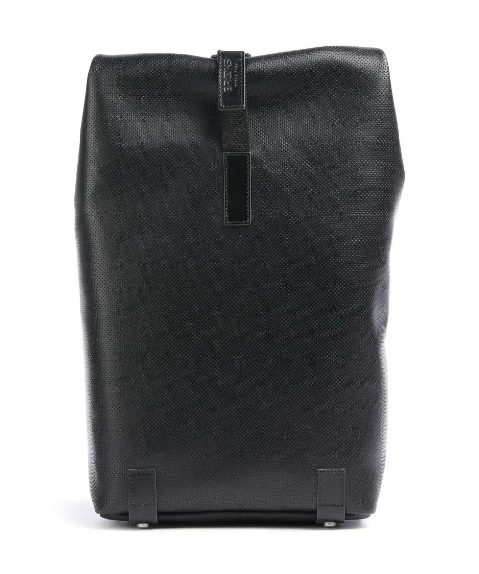 Pickwick Reflective Leather Small Rolltop Rucksack 13″ Canvas schwarz