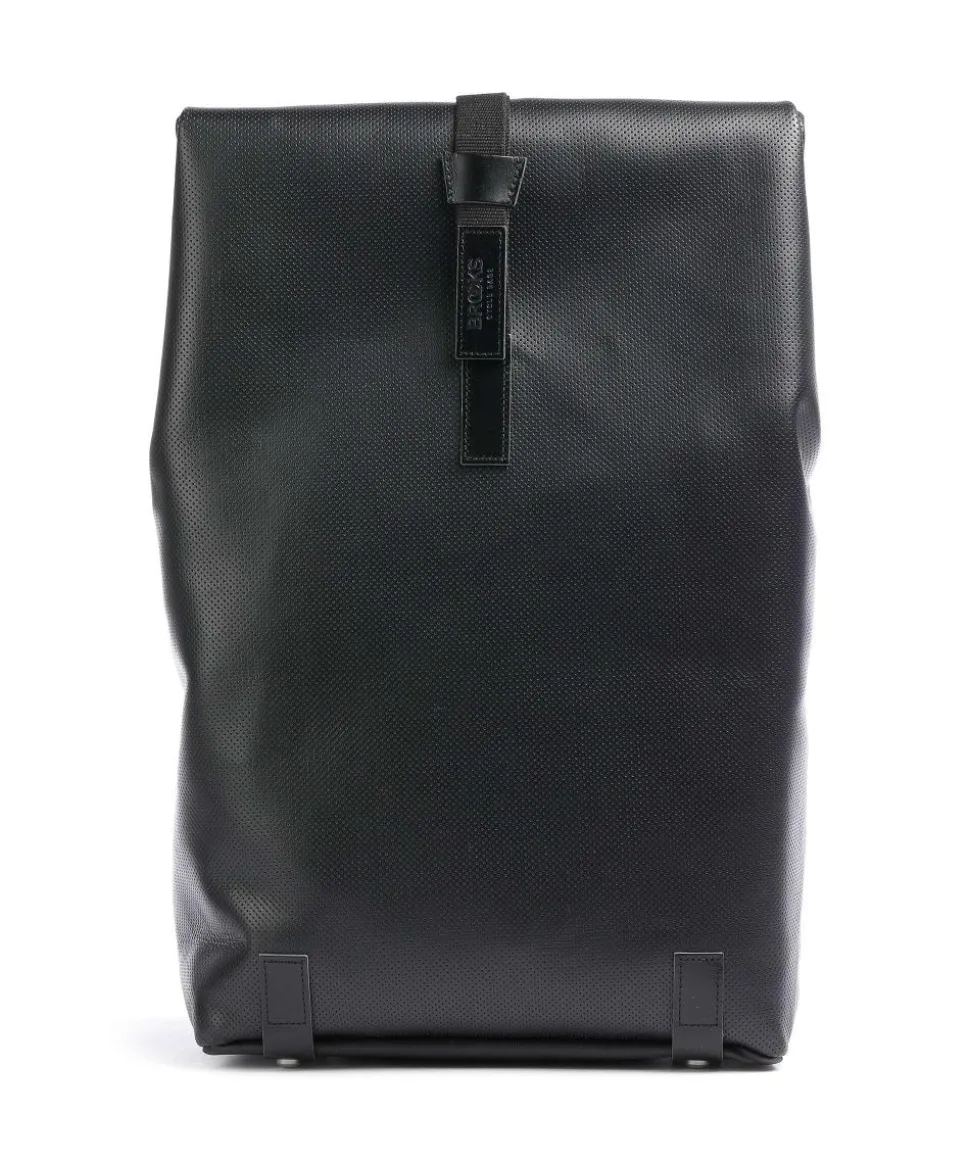 Pickwick Reflective Leather Large Rolltop Rucksack 15″ Canvas schwarz