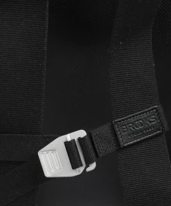 Pickwick Reflective Leather Large Rolltop Rucksack 15″ Canvas schwarz