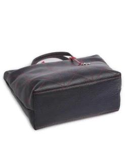 Pienza Handtasche genarbtes Leder dunkelblau