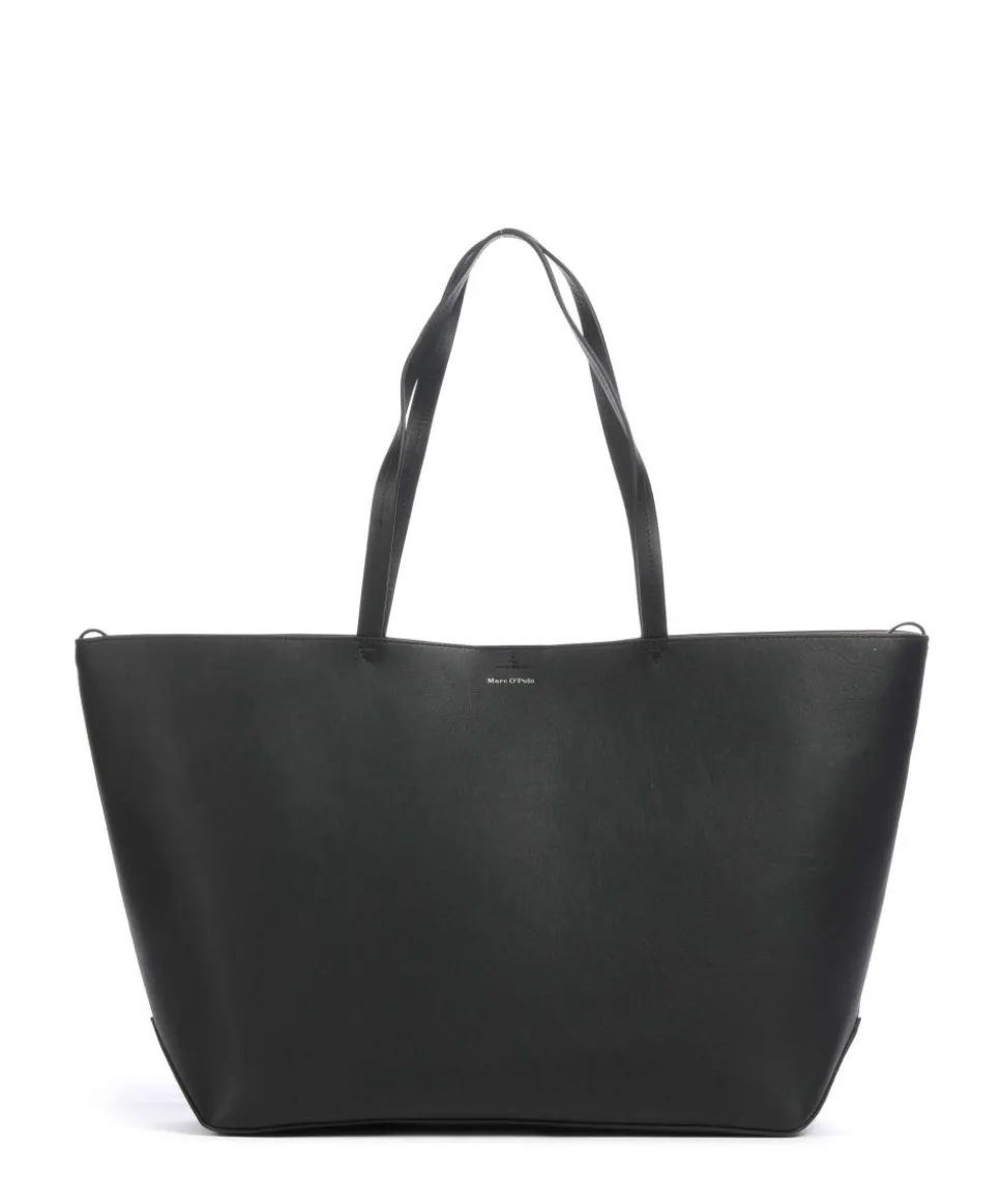 Pija Shopper fein genarbtes Rindsleder schwarz