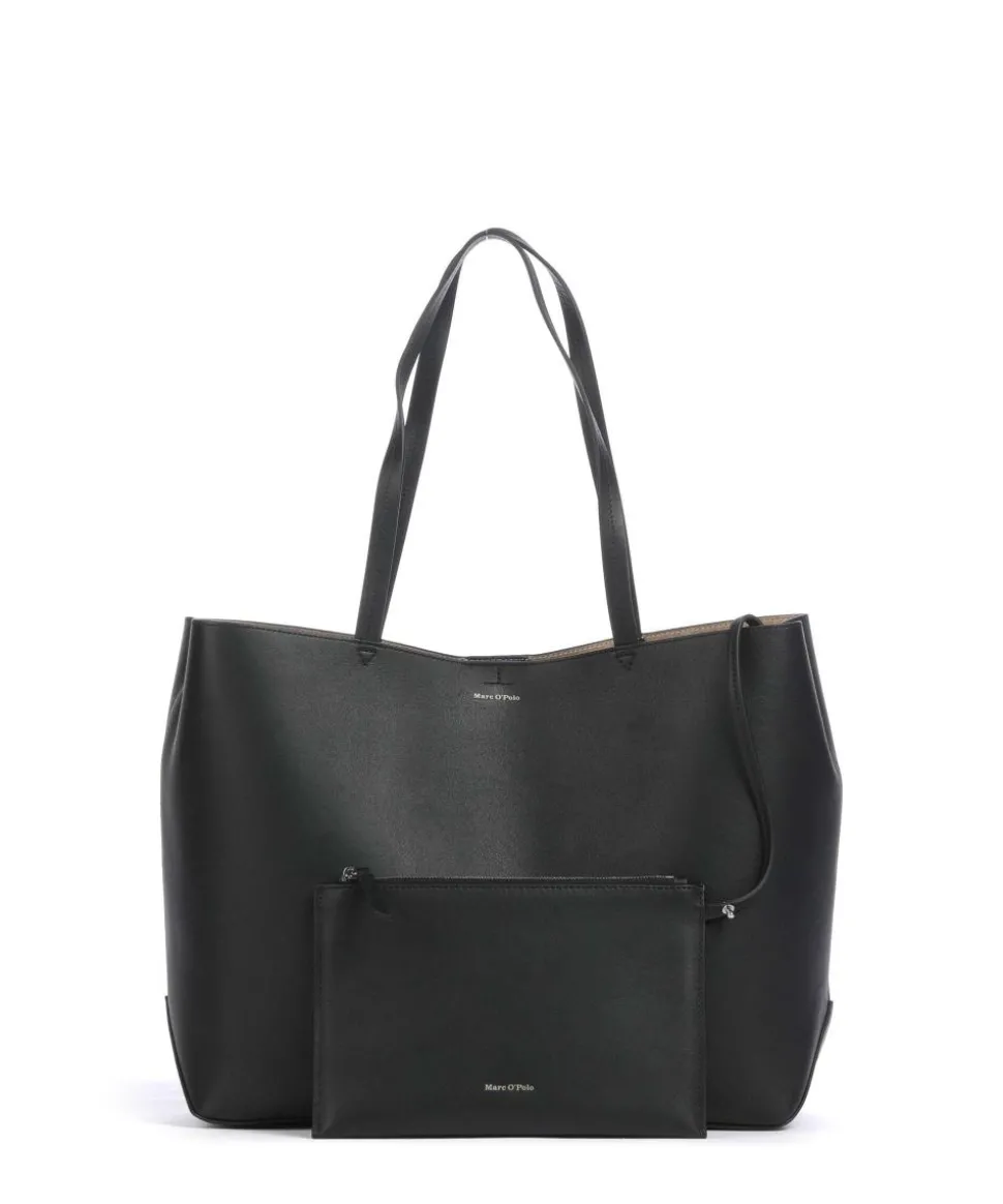 Pija Shopper fein genarbtes Rindsleder schwarz