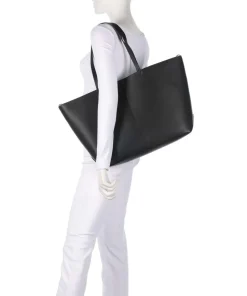 Pija Shopper fein genarbtes Rindsleder schwarz