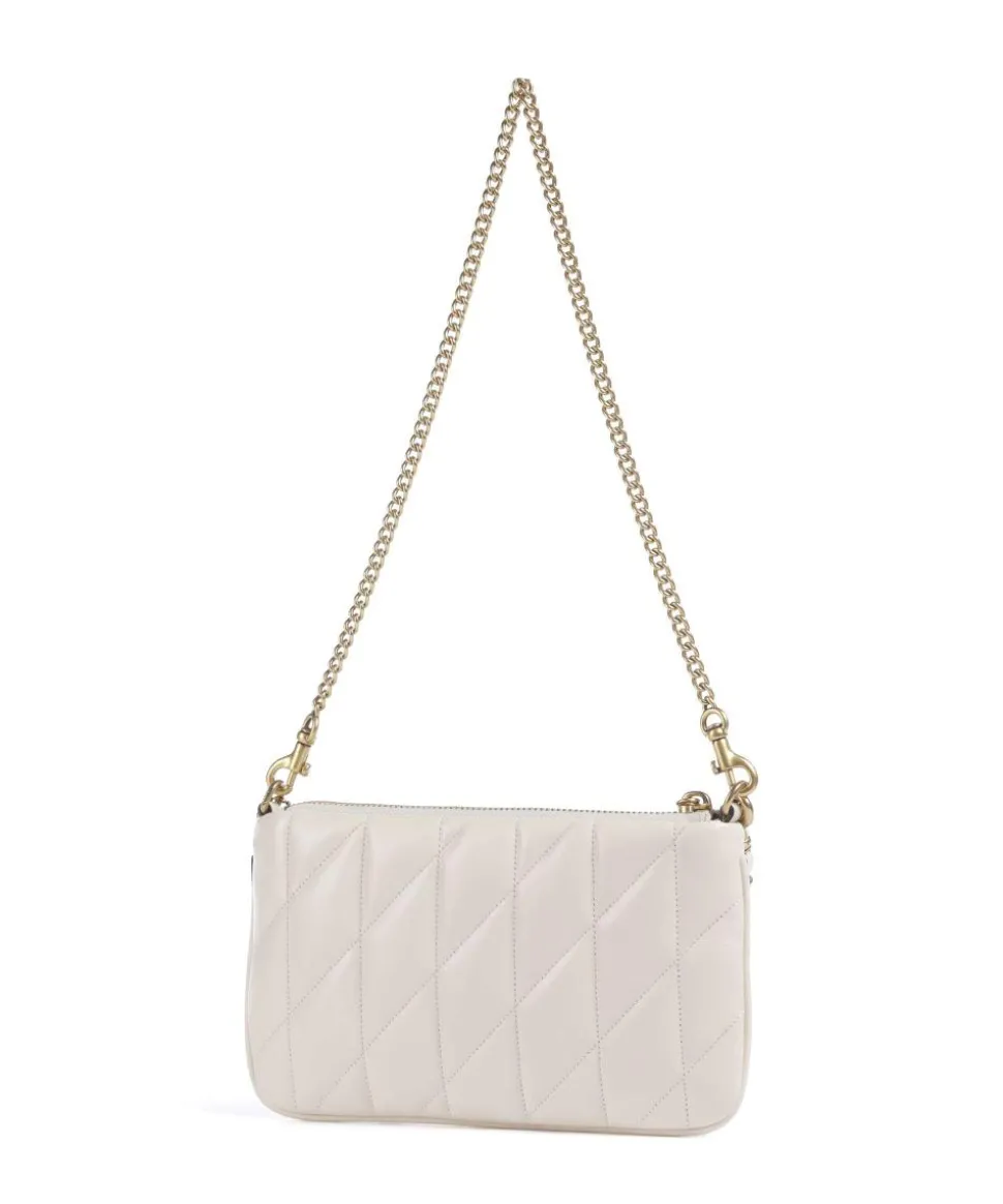 Pillow Schultertasche Leder elfenbein