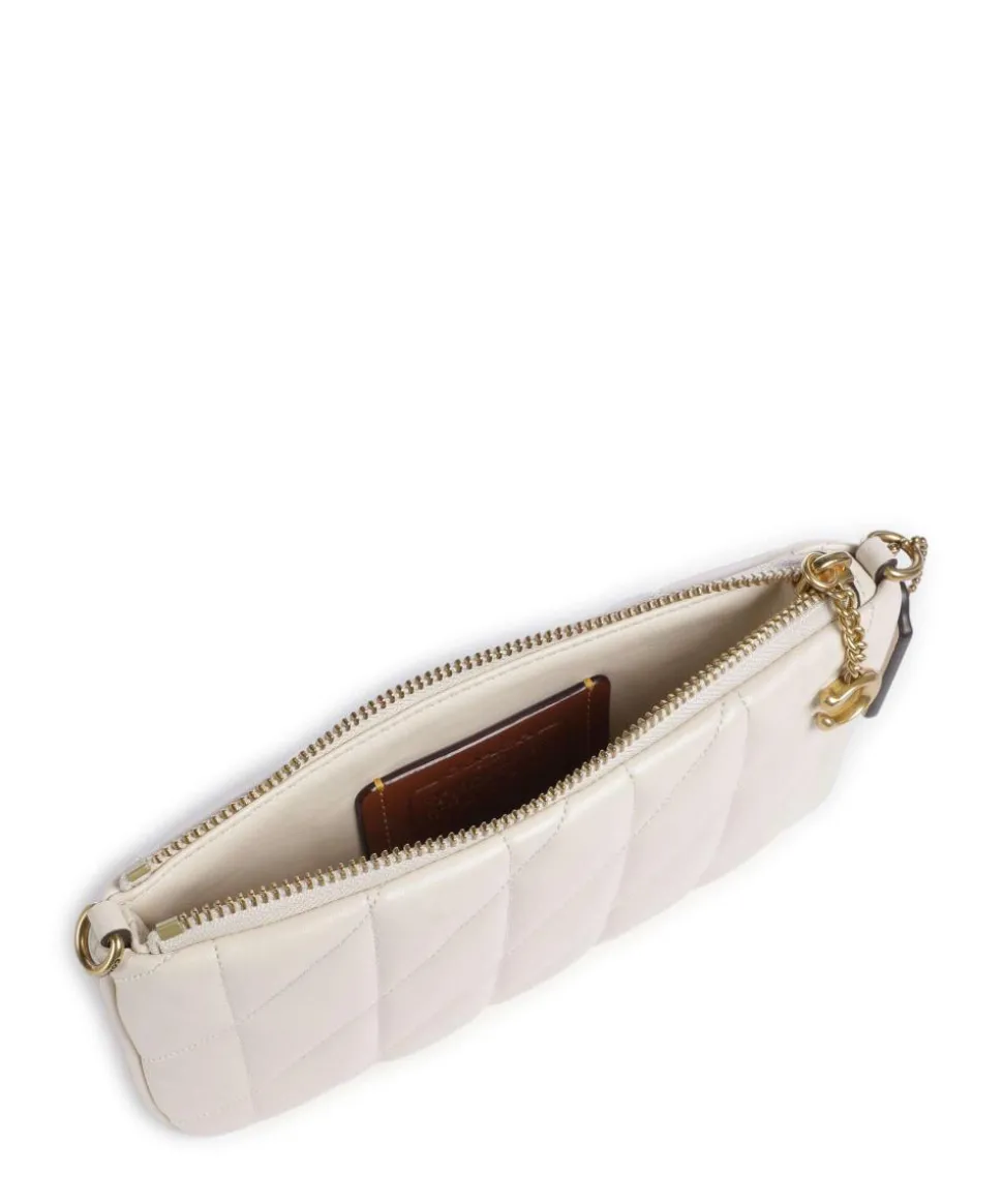 Pillow Schultertasche Leder elfenbein