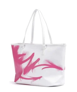 Pink Vandal Shopper Kunststoff weiß