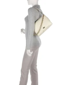 Piuma_Lucido Puffer Schultertasche fein genarbtes Rindsleder elfenbein