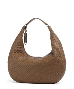 Piuma Nana Beuteltasche Lammleder braun