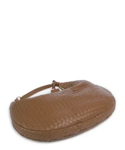 Piuma Nana Beuteltasche Lammleder braun