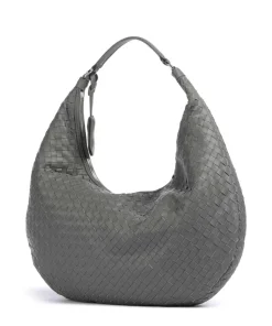 Piuma Nana Beuteltasche Lammleder grau