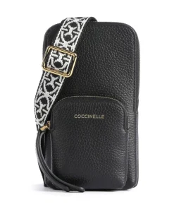 Pixie Handytasche genarbtes Rindsleder schwarz