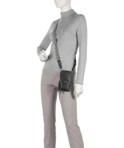 Pixie Handytasche genarbtes Rindsleder schwarz