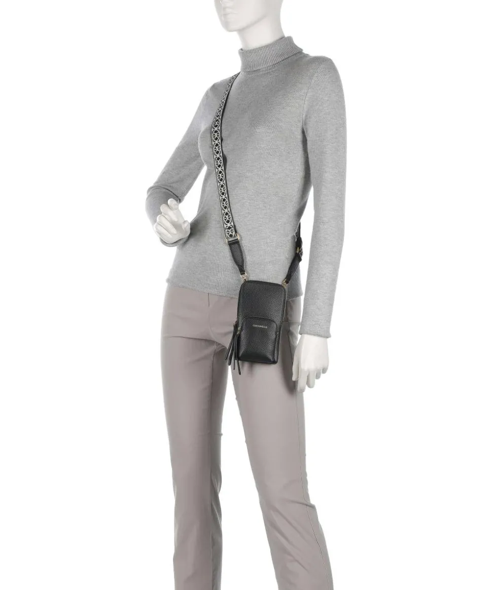 Pixie Handytasche genarbtes Rindsleder schwarz