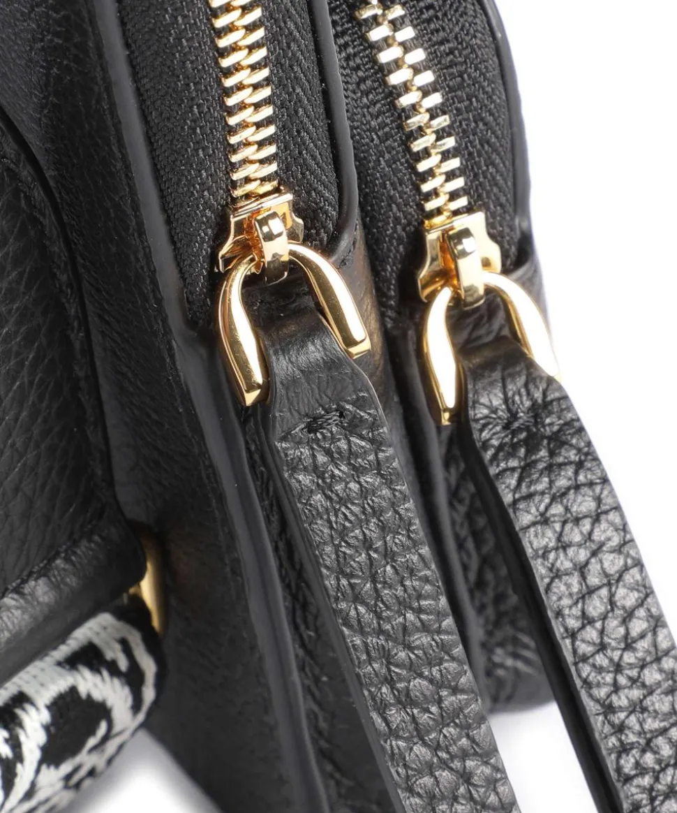 Pixie Handytasche genarbtes Rindsleder schwarz