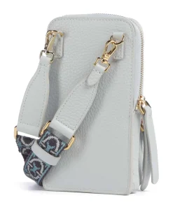 Pixie Handytasche genarbtes Rindsleder hellblau