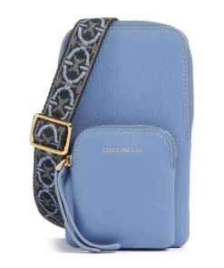 Pixie Handytasche genarbtes Rindsleder blau