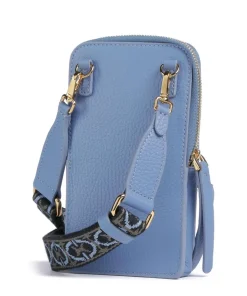 Pixie Handytasche genarbtes Rindsleder blau