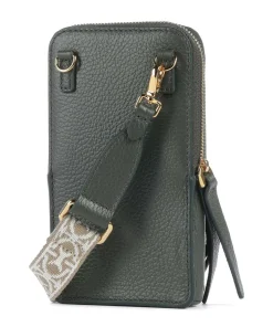 Pixie Handytasche genarbtes Rindsleder dunkelgrün