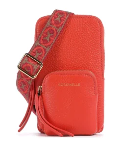 Pixie Handytasche genarbtes Rindsleder rot